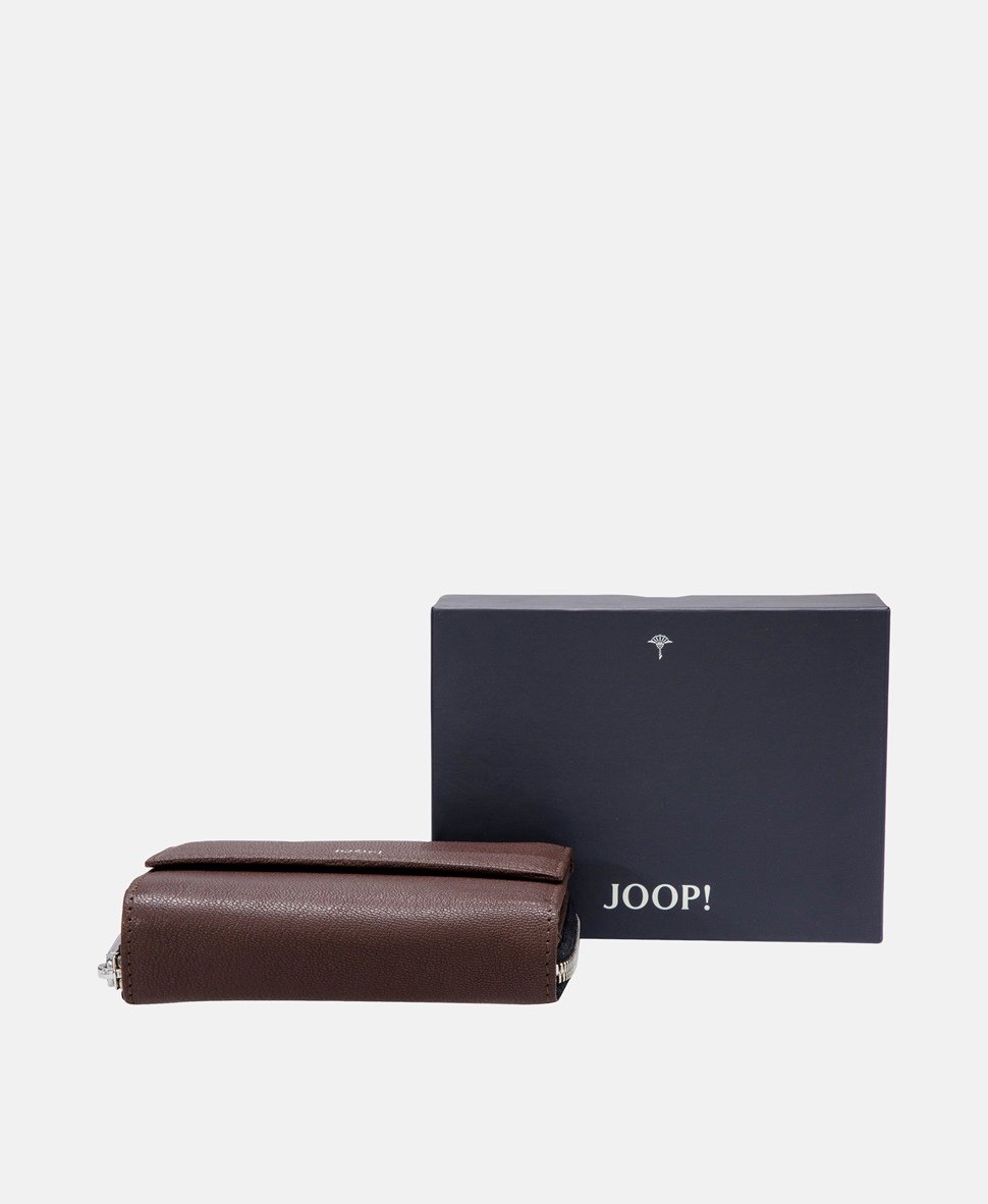 Joop! kožená peněženka Tmavě hnědá 7