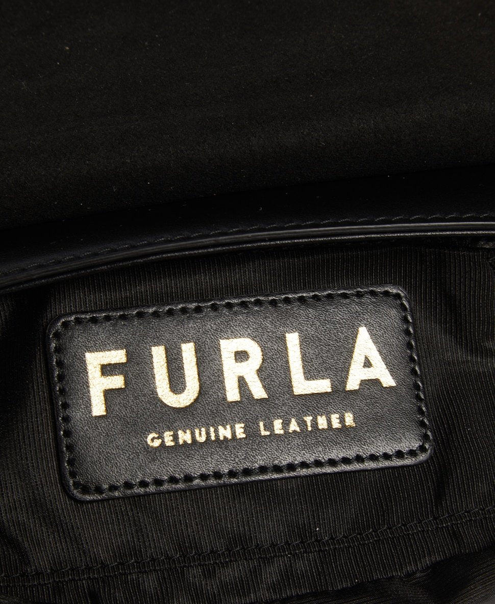 Furla Kožená kabelka přes rameno Černá 3