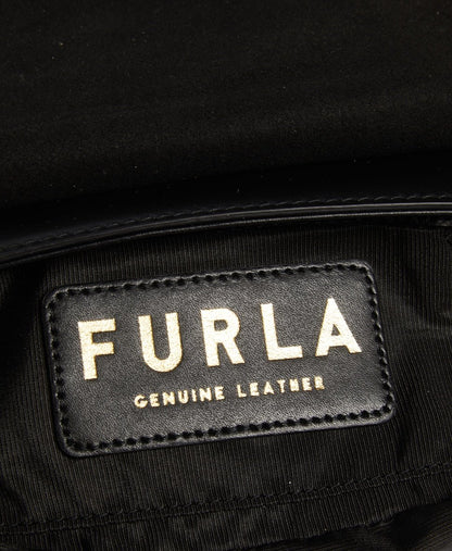 Furla Kožená kabelka přes rameno Černá 3