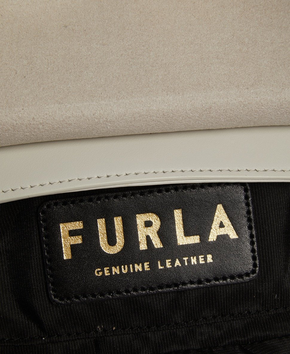 Furla Kožená kabelka přes rameno Bílá 3