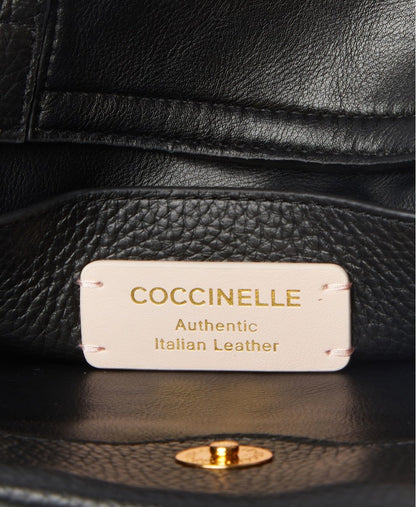 Coccinelle kožená kabelka Černá 3
