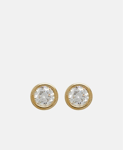 Ethische Diamanten diamantové puzetové náušnice Zlatá 2