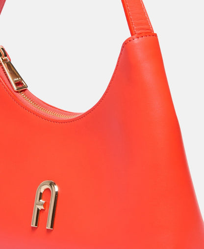 Furla Kožená kabelka přes rameno Oranžová 2