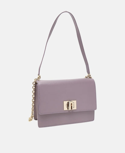 Furla Kožená kabelka přes rameno Modrá 1