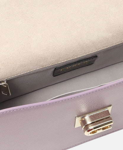 Furla Kožená kabelka přes rameno Modrá 3