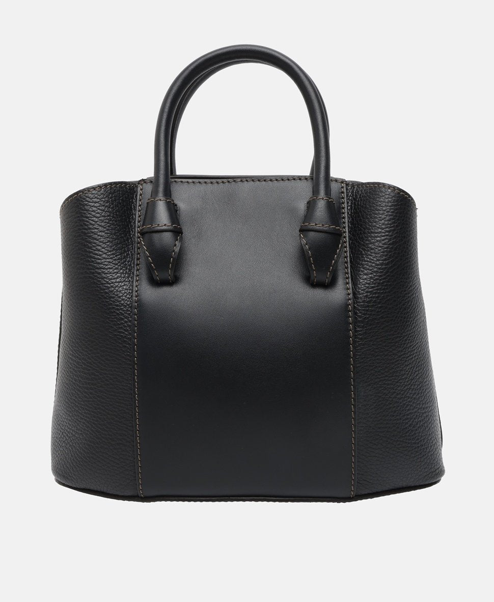 Furla kožená kabelka tote Černá 4