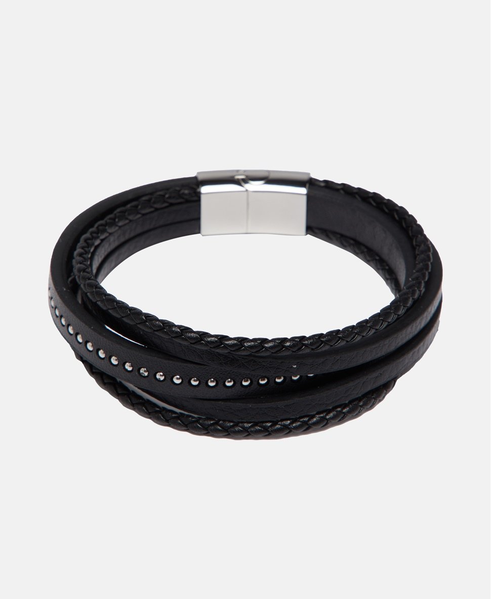 U.S. Polo Assn. kožený náramek Černá 1