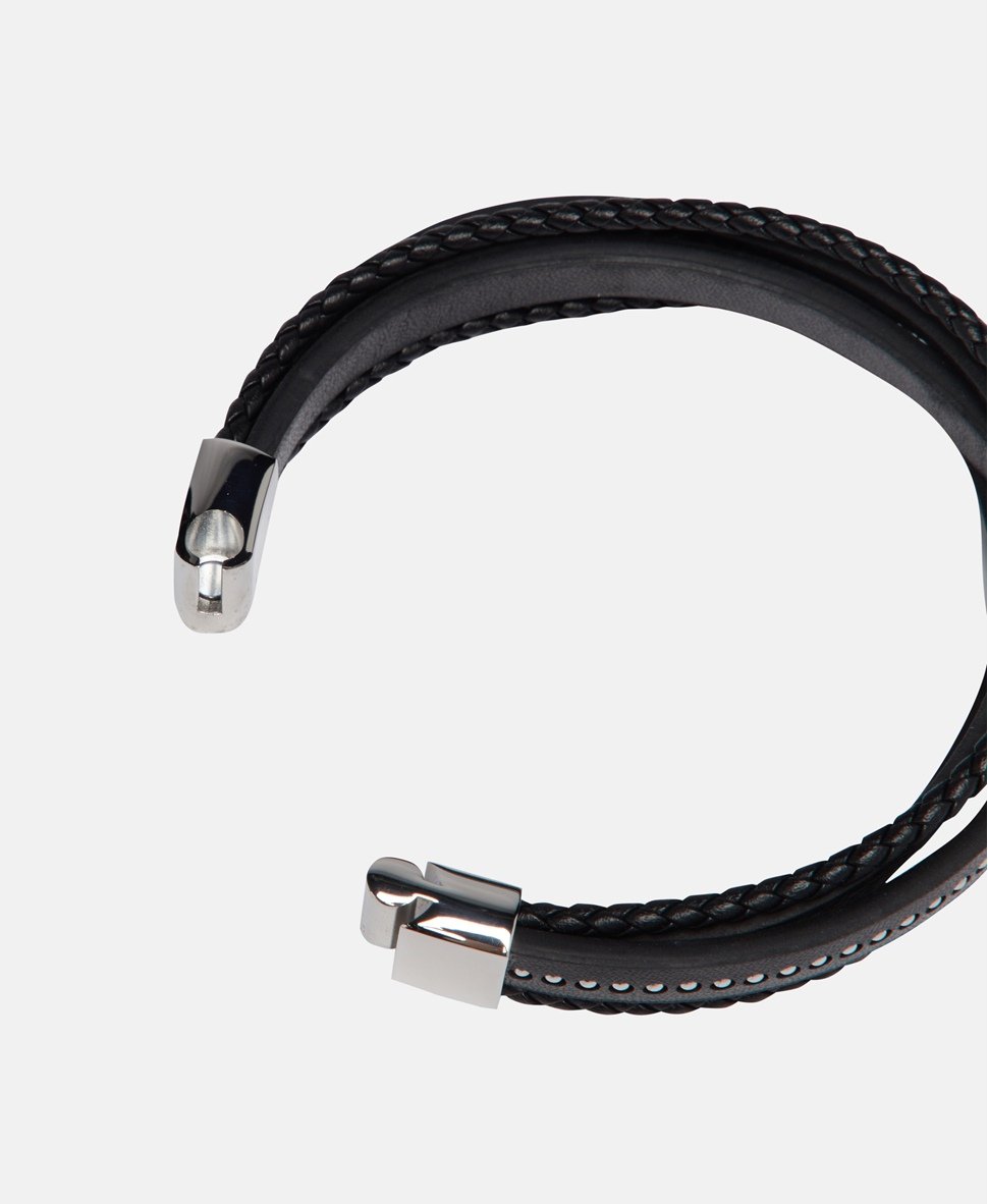 U.S. Polo Assn. kožený náramek Černá 2