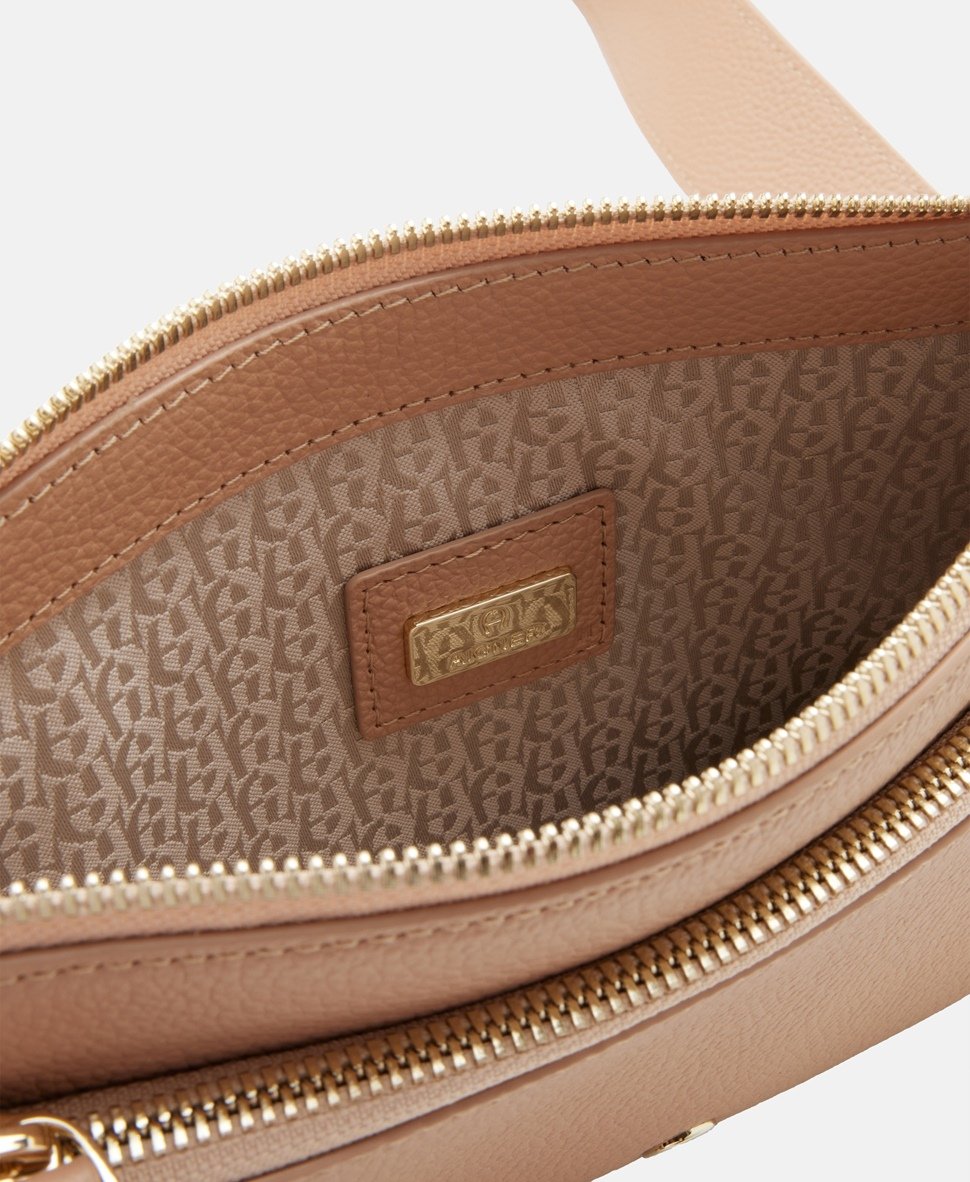 Aigner Kožená messenger taška Růžová 3