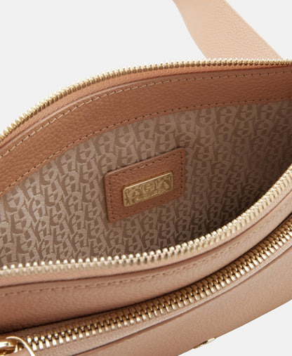 Aigner Kožená messenger taška Růžová 3