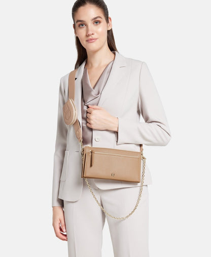 Aigner Kožená messenger taška Růžová 5