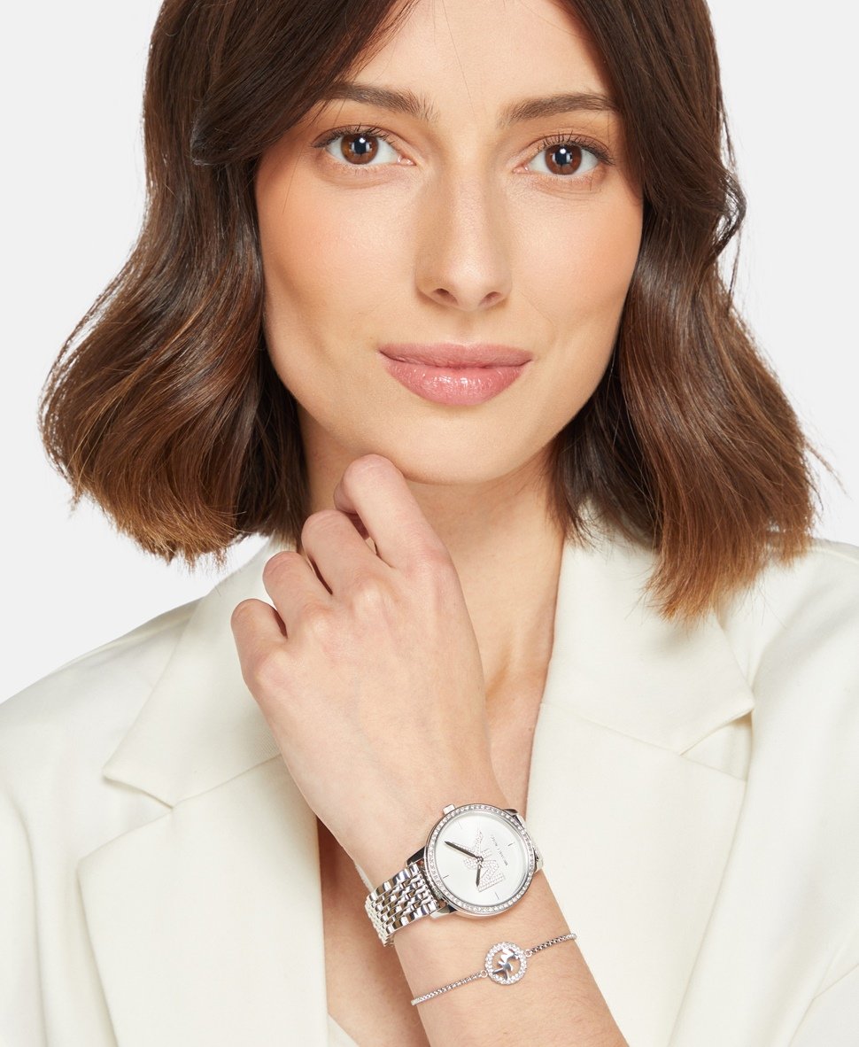 Michael Kors sada hodinek a náramku Stříbrná 5