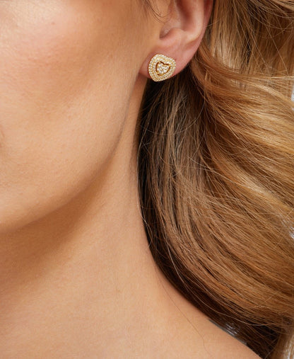 Lawrence Grey Jewelry Puzetové náušnice Zlatá 3