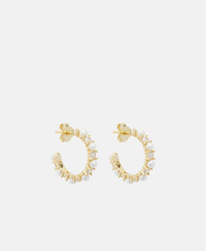 Lawrence Grey Jewelry Puzetové náušnice Zlatá 1