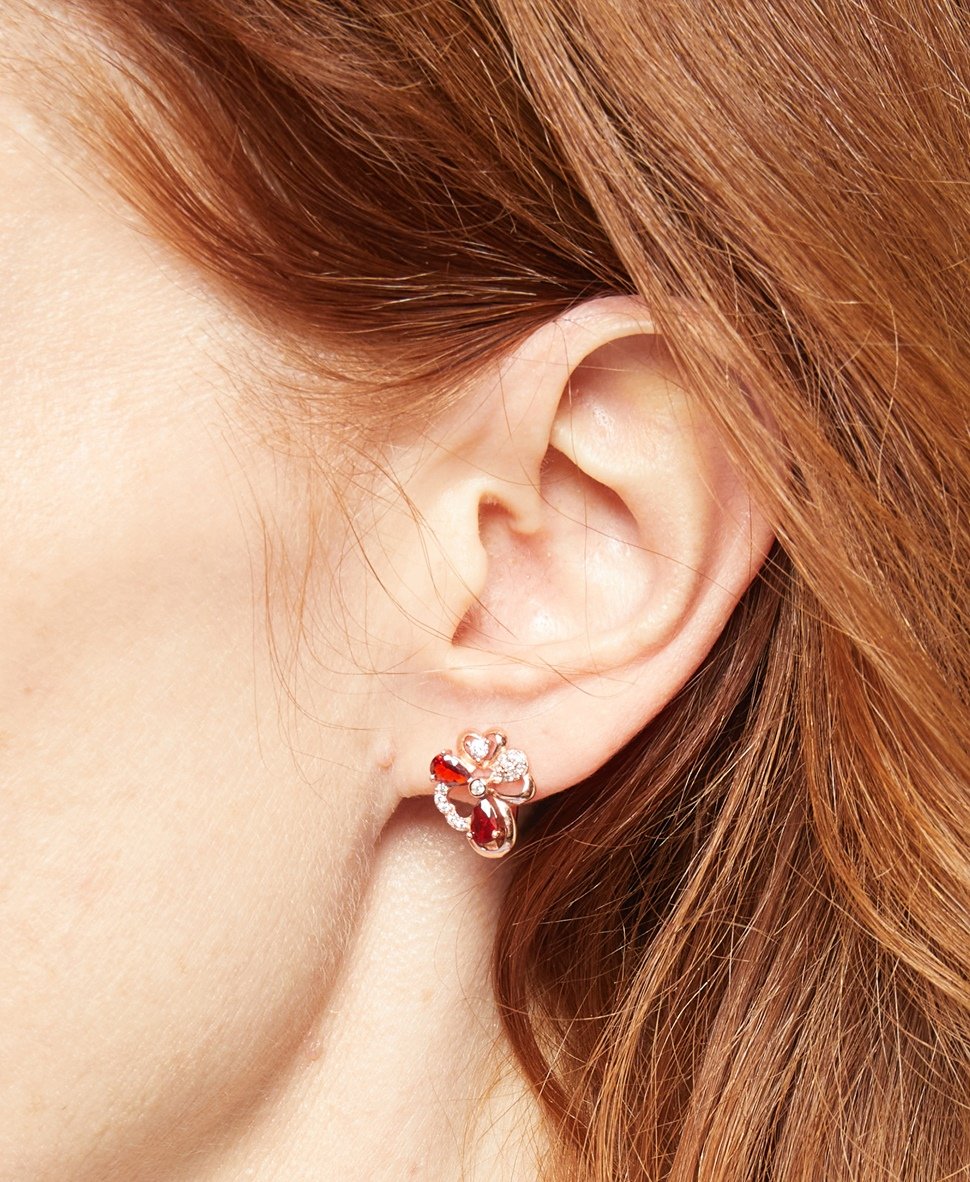 Lawrence Grey Jewelry náušnice Růžově zlatá 3