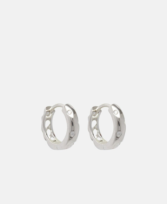 Lawrence Grey Jewelry Obručové náušnice Stříbrná 1