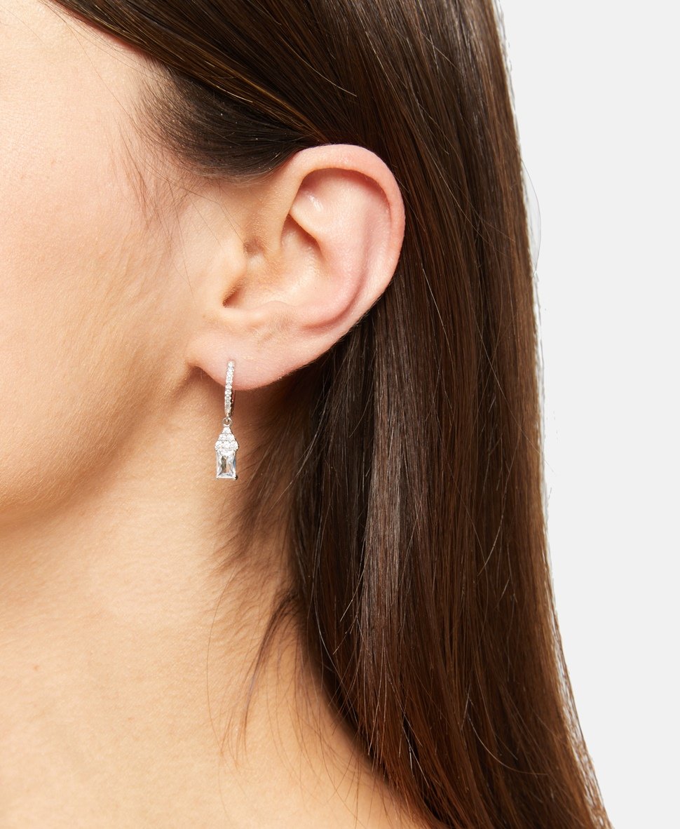 Lawrence Grey Jewelry Obručové náušnice Stříbrná 3