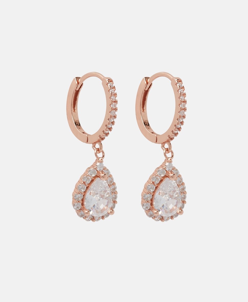 Lawrence Grey Jewelry Obručové náušnice Růžově zlatá 1
