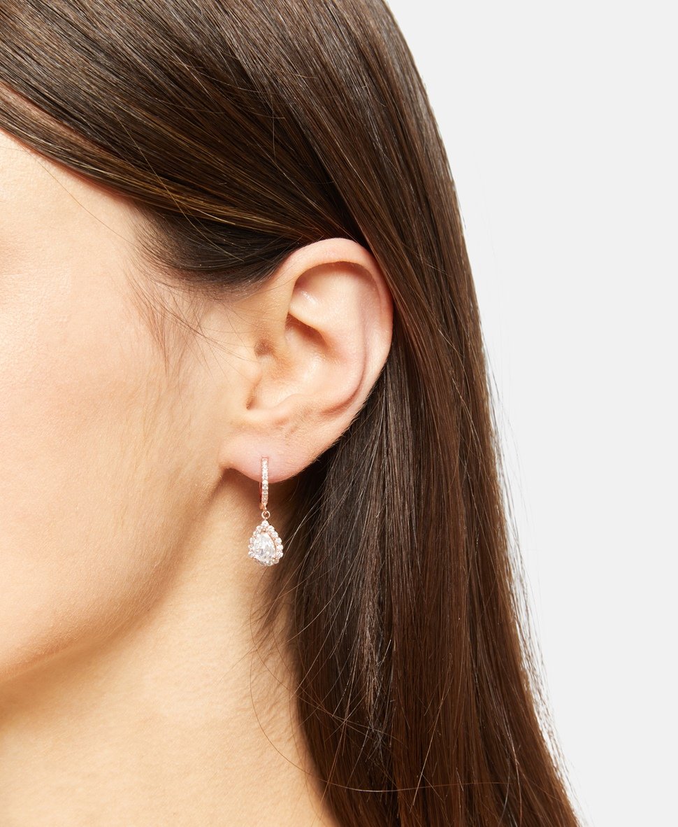 Lawrence Grey Jewelry Obručové náušnice Růžově zlatá 3