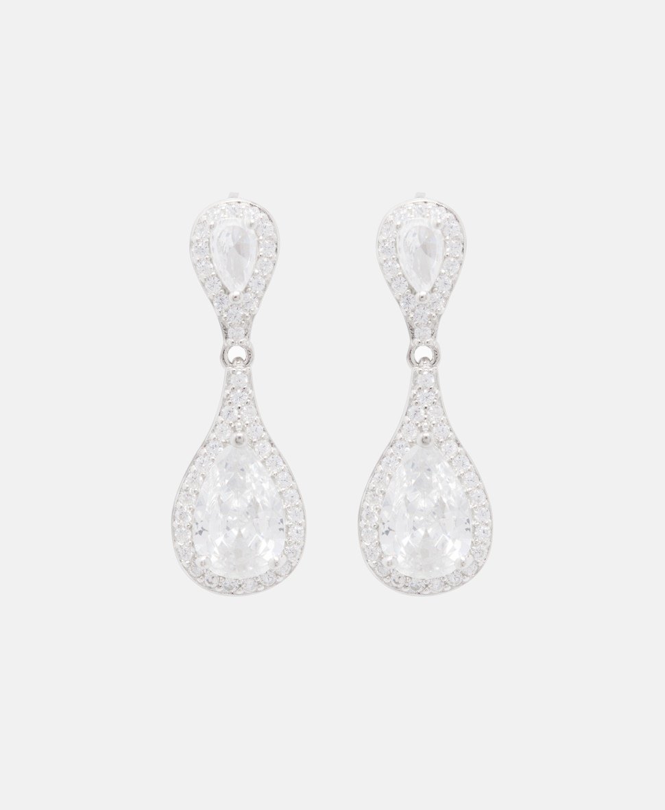 Lawrence Grey Jewelry Puzetové náušnice Stříbrná 2