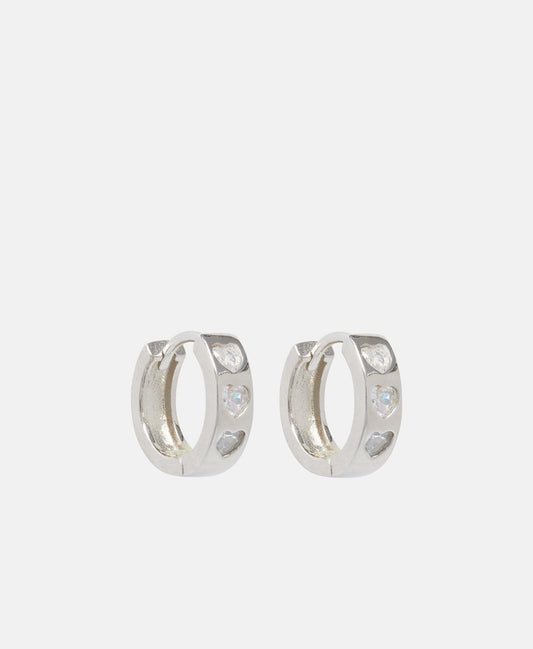 Lawrence Grey Jewelry Obručové náušnice Stříbrná 1