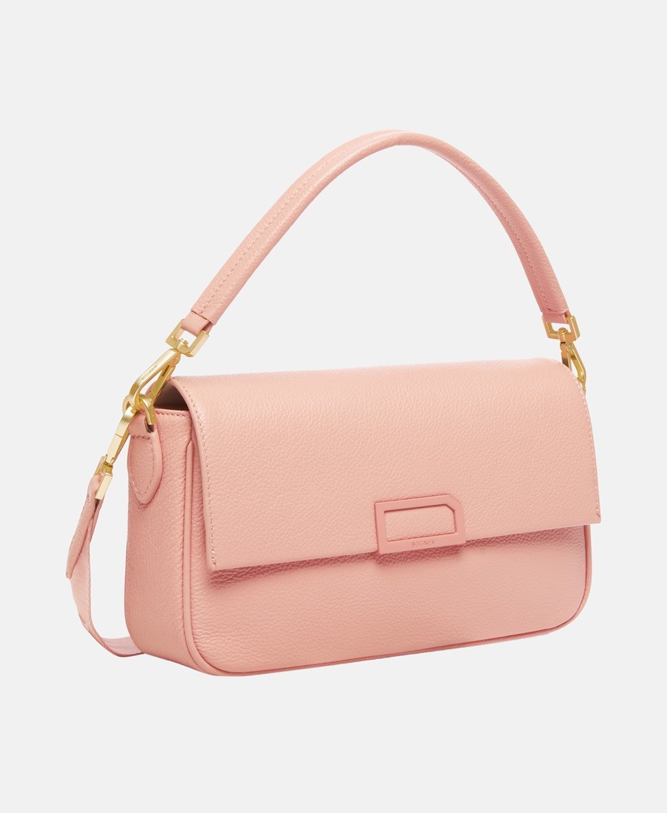 Bogner Kožená messenger taška Růžová 1
