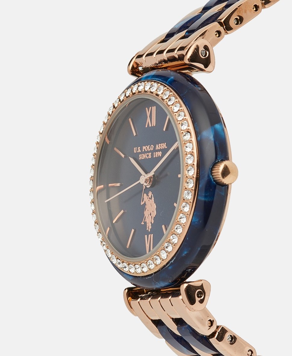 U.S. Polo Assn. hodinky Růžově zlatá 2