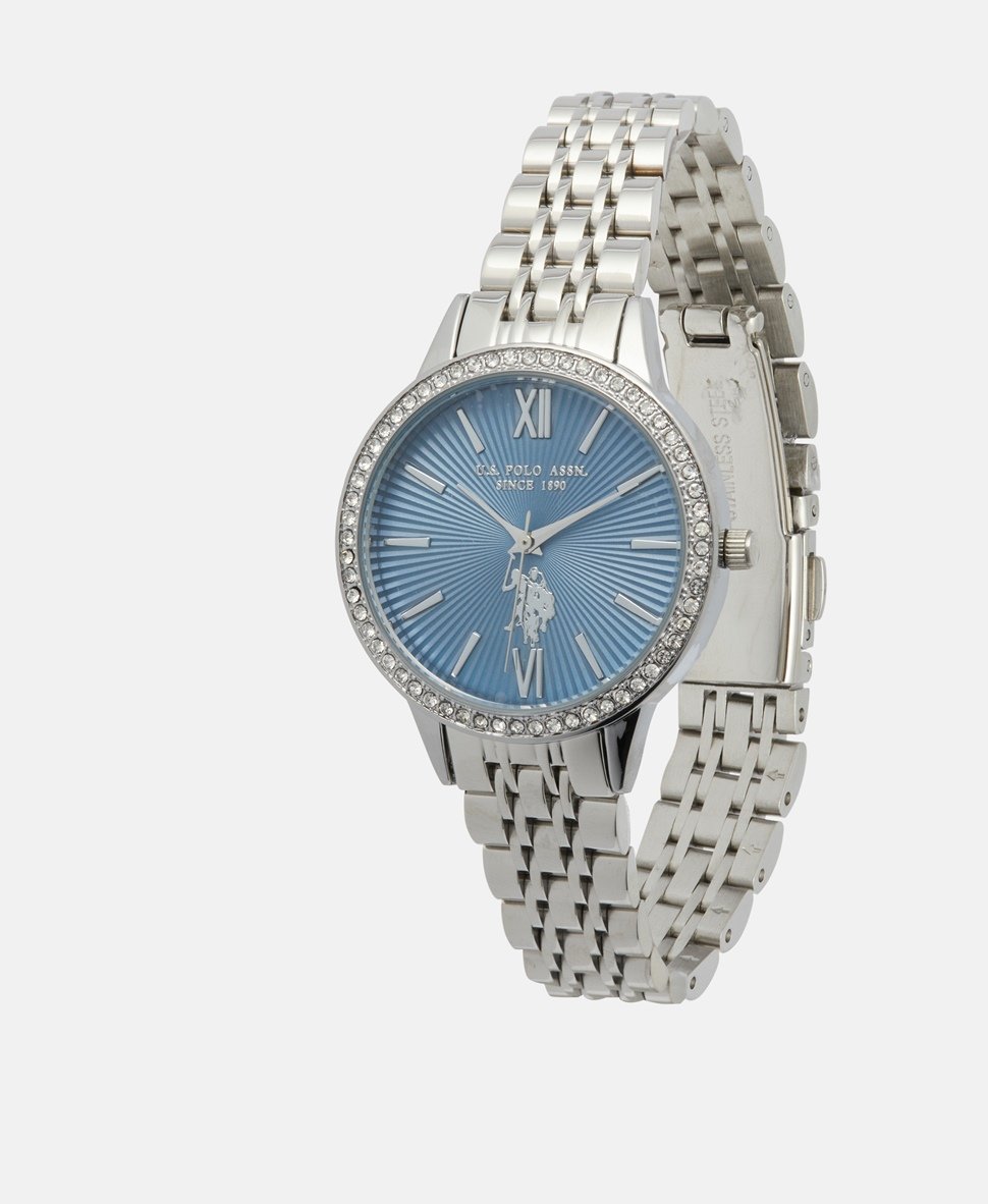 U.S. Polo Assn. hodinky Stříbrná 1