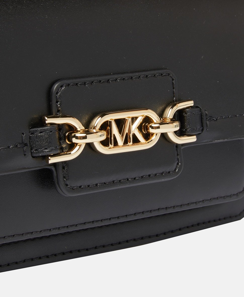 Michael Michael Kors Kožená kabelka přes rameno Černá 2