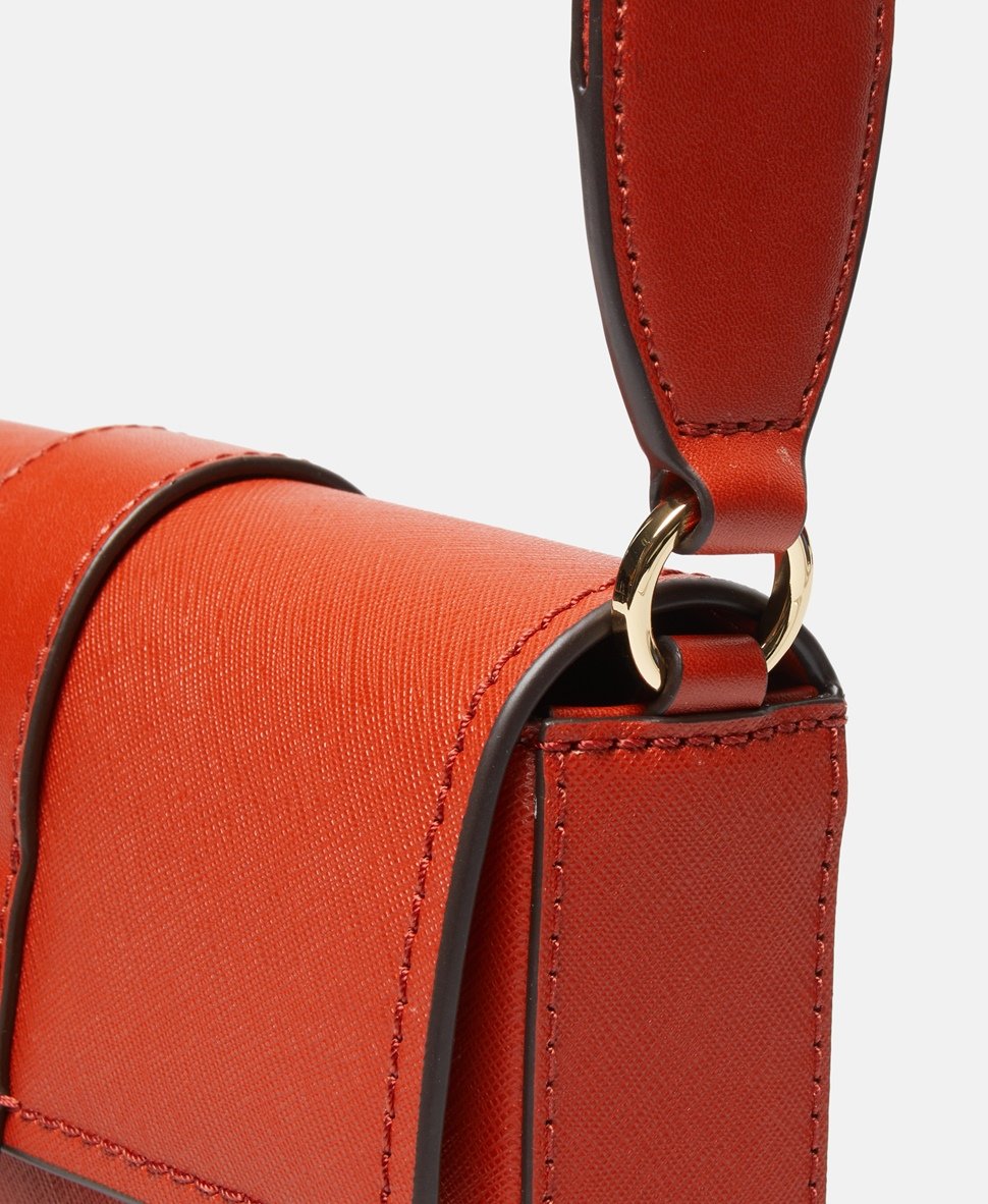 Michael Michael Kors Kožená messenger taška Červená 2