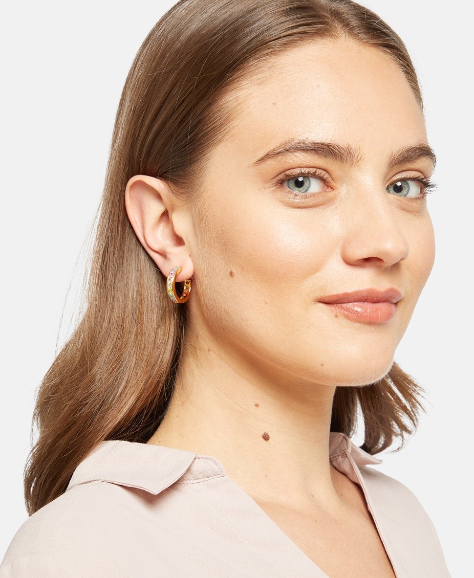 Lawrence Grey Jewelry Obručové náušnice Zlatá 3