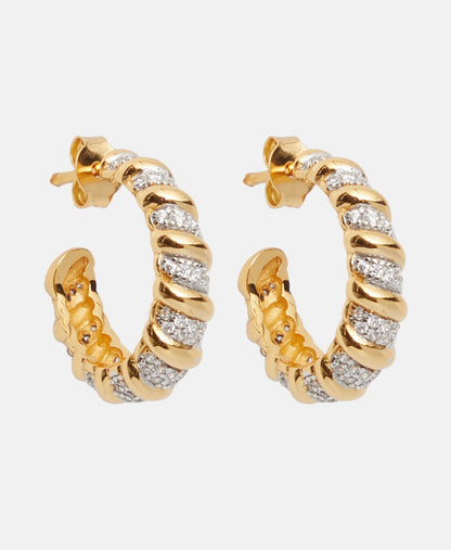 Lawrence Grey Jewelry Obručové náušnice Zlatá 1