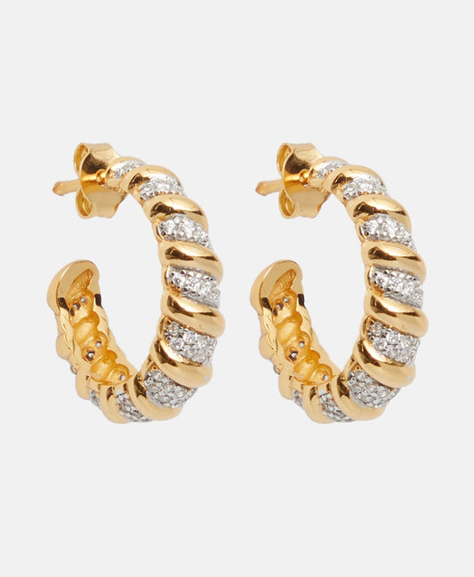 Lawrence Grey Jewelry Obručové náušnice Zlatá 1