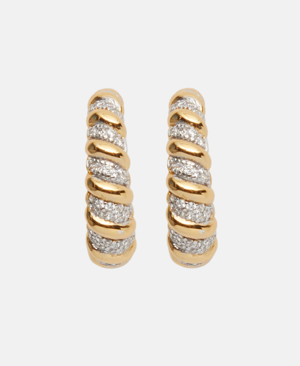Lawrence Grey Jewelry Obručové náušnice Zlatá 2