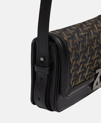 Zadig&Voltaire Kožená messenger taška Černá 2