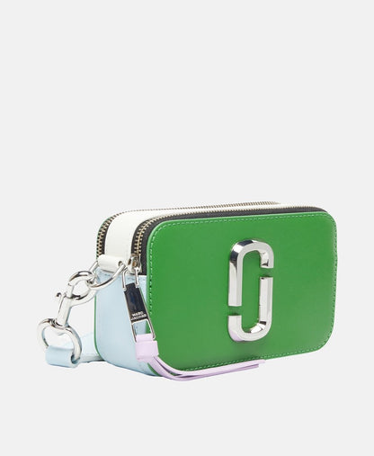 Marc Jacobs Kožená messenger taška Jablečně zelená 1