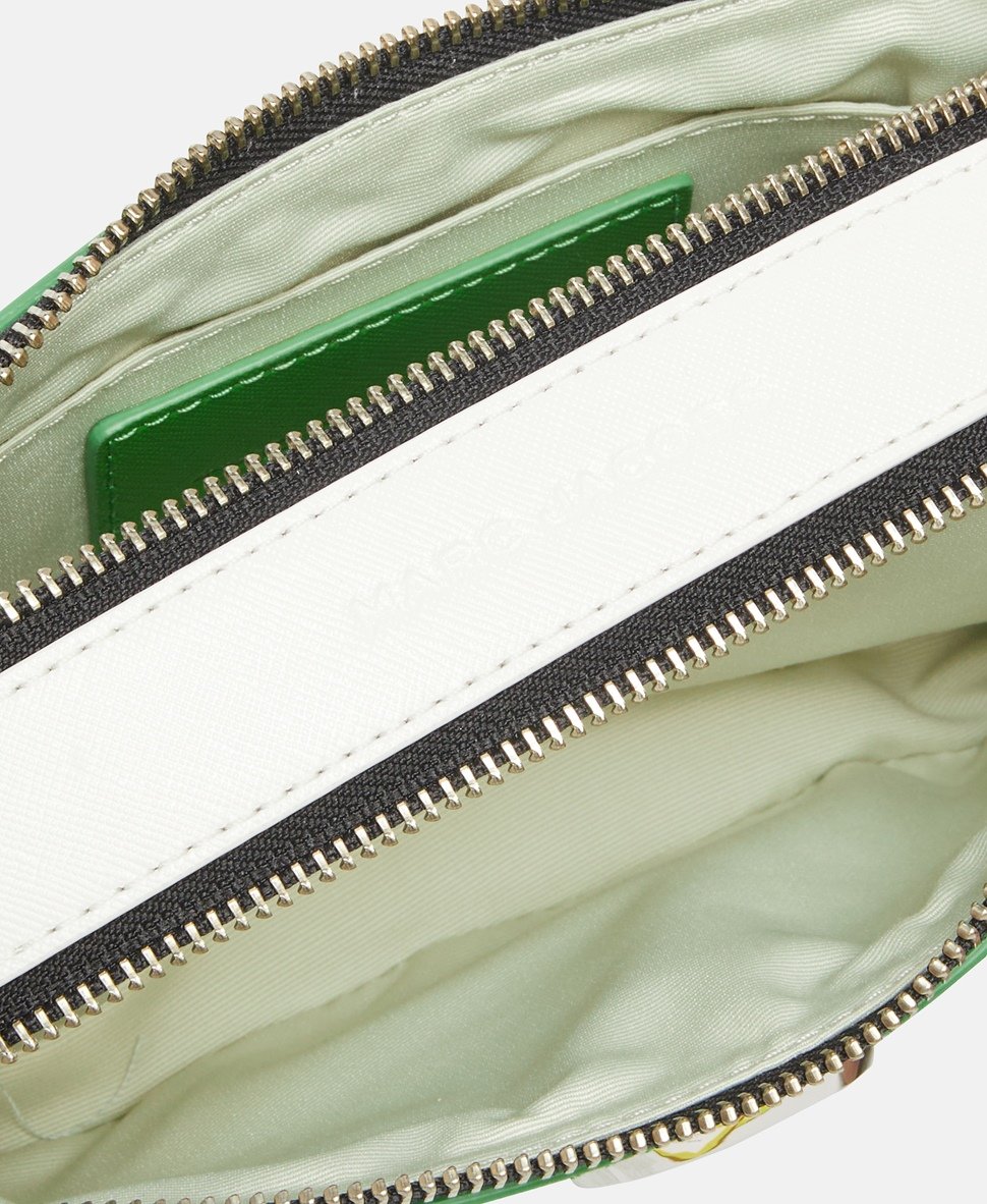 Marc Jacobs Kožená messenger taška Jablečně zelená 3