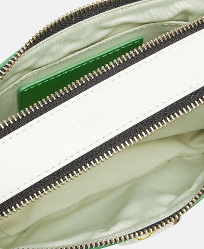Marc Jacobs Kožená messenger taška Jablečně zelená 3