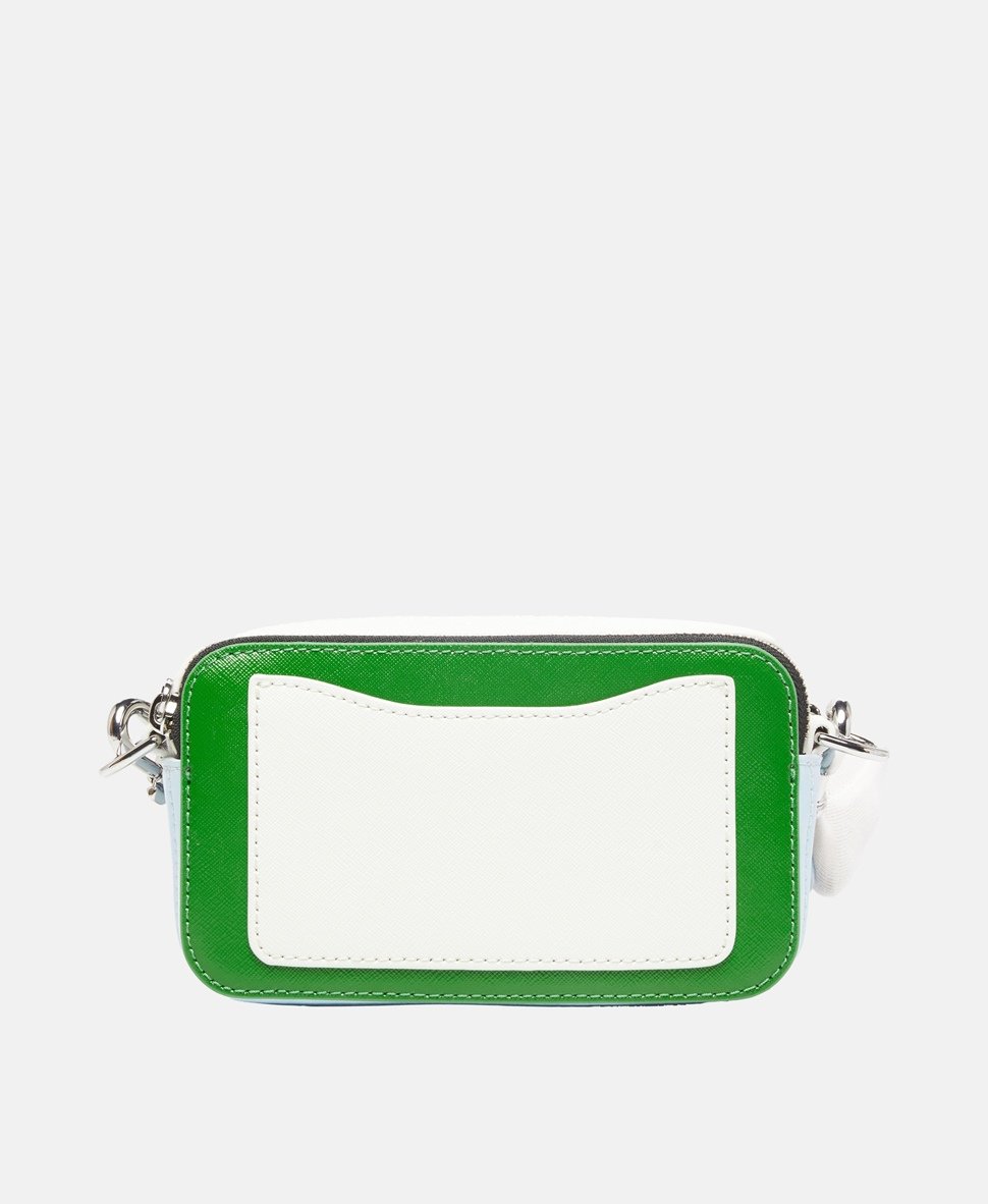 Marc Jacobs Kožená messenger taška Jablečně zelená 4