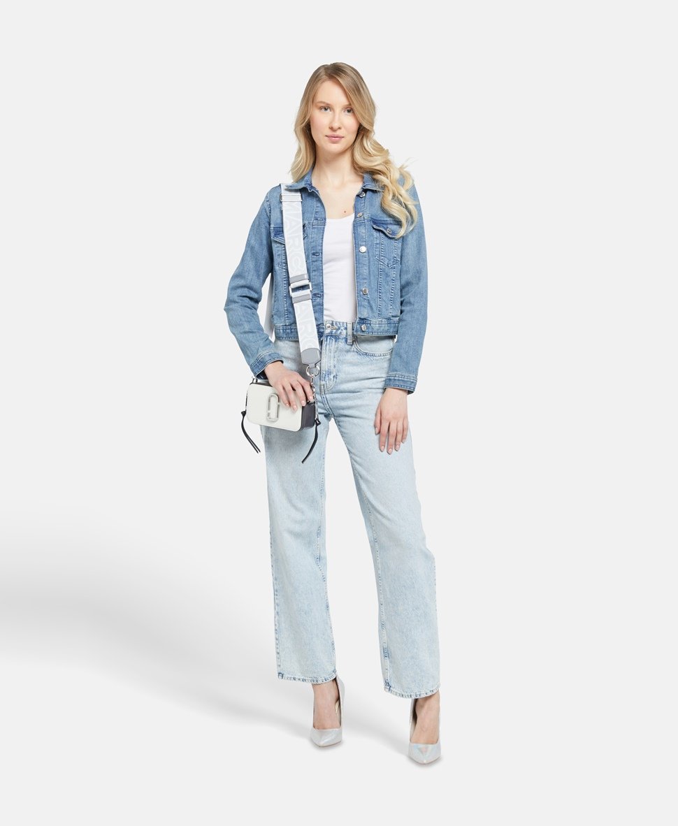 Marc Jacobs Kožená messenger taška Bílá 6