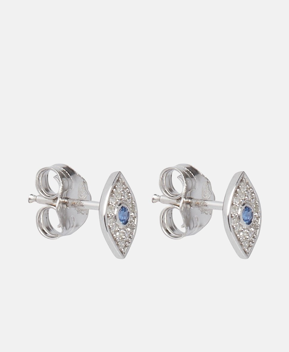 Muse Jewels diamantové puzetové náušnice Bílé zlato 1