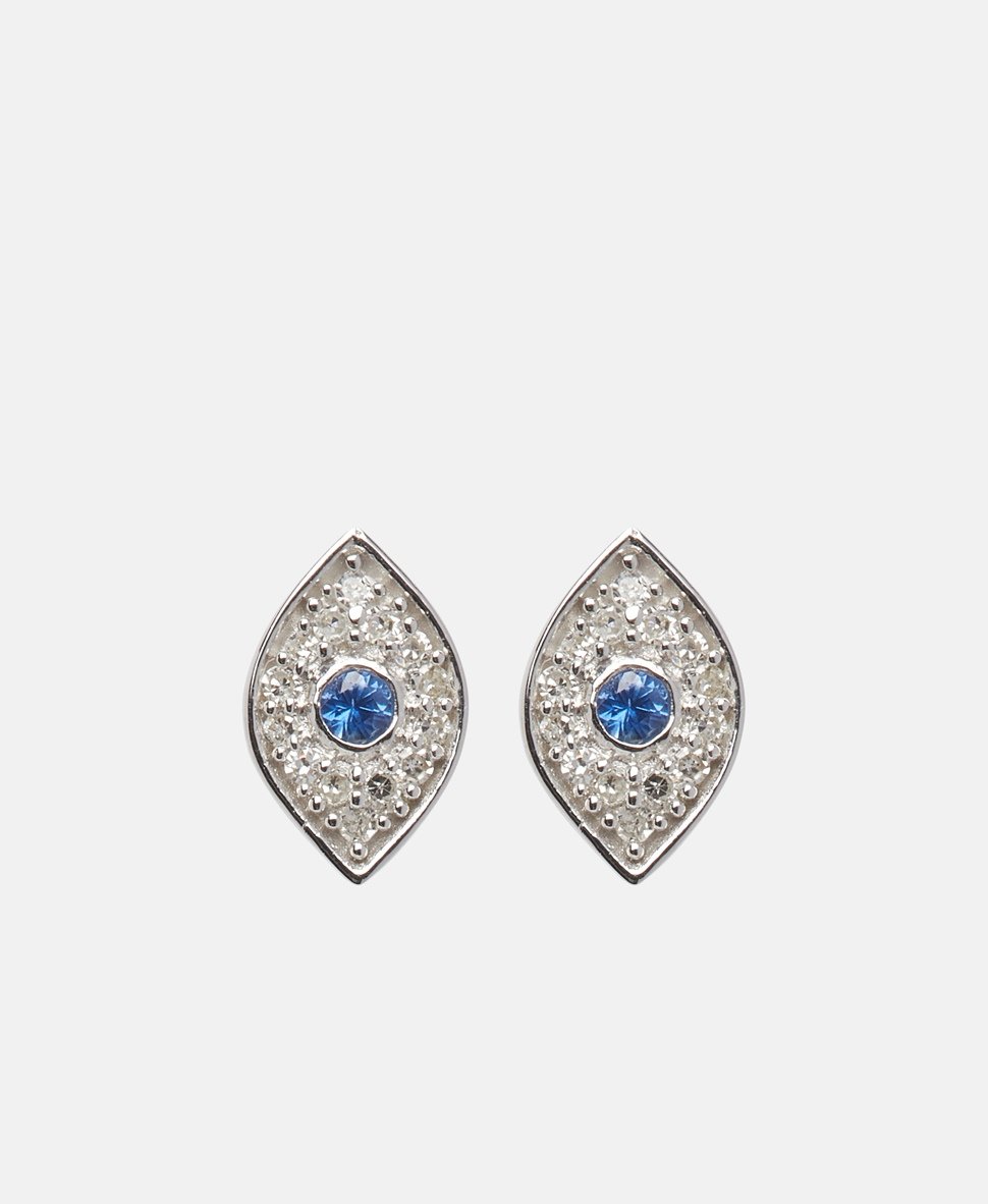 Muse Jewels diamantové puzetové náušnice Bílé zlato 2
