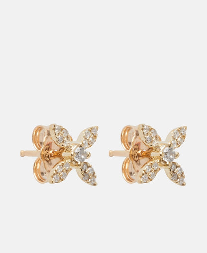 Muse Jewels diamantové puzetové náušnice Zlatá 1