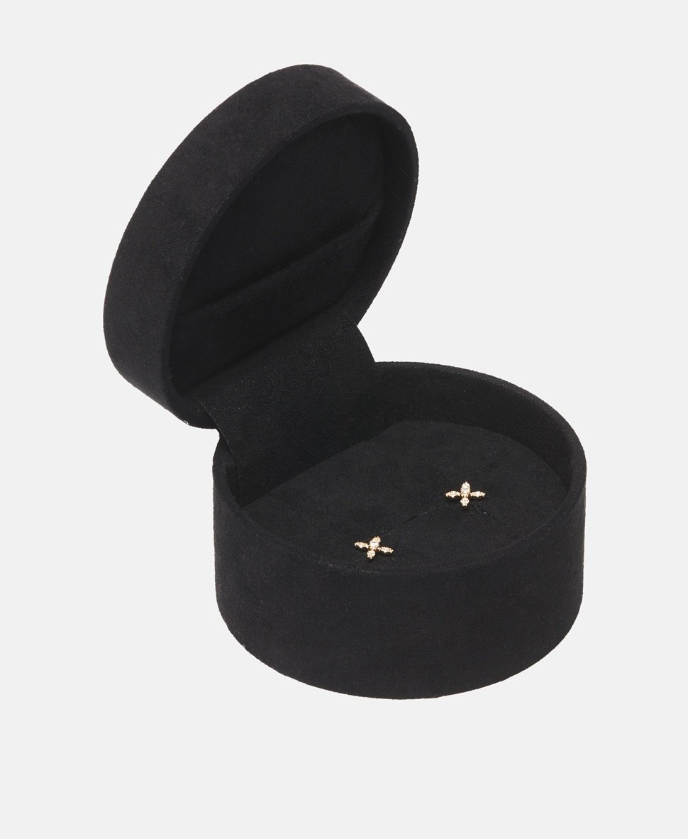Muse Jewels diamantové puzetové náušnice Zlatá 3