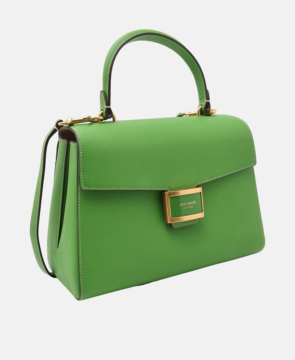 Kate Spade kožená kabelka Zelená 1