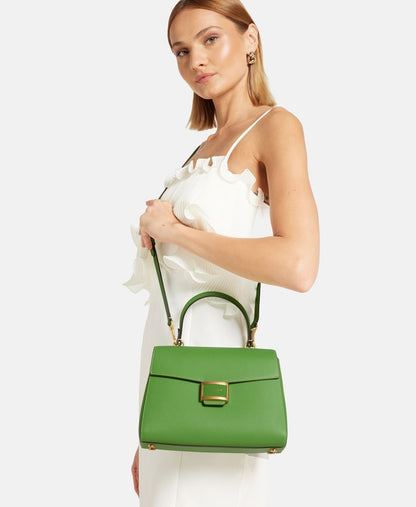 Kate Spade kožená kabelka Zelená 5