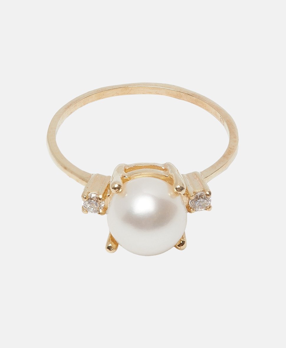 Lawrence Grey Fine Jewelry perlový prsten Zlatá 1