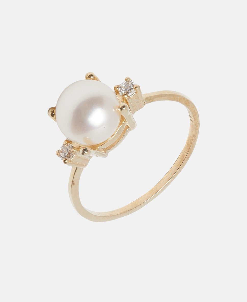 Lawrence Grey Fine Jewelry perlový prsten Zlatá 2