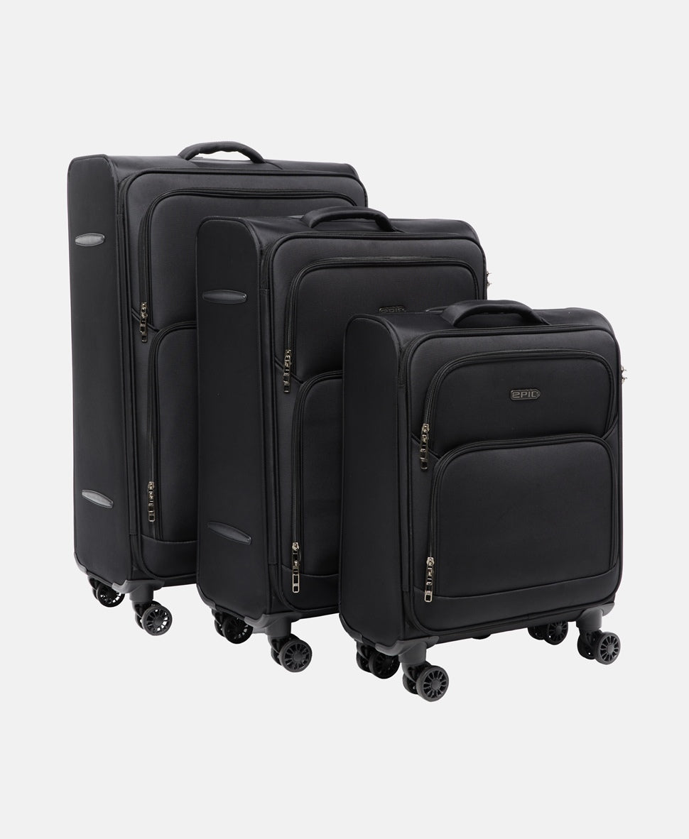Epic kufr, sada 3 kusů Černá 1