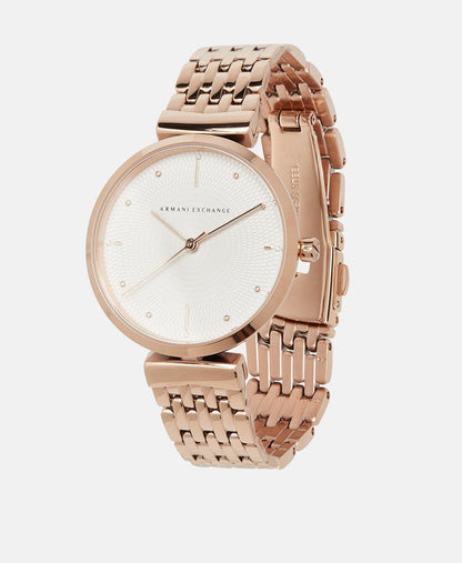 Armani Exchange hodinky Růžově zlatá 1